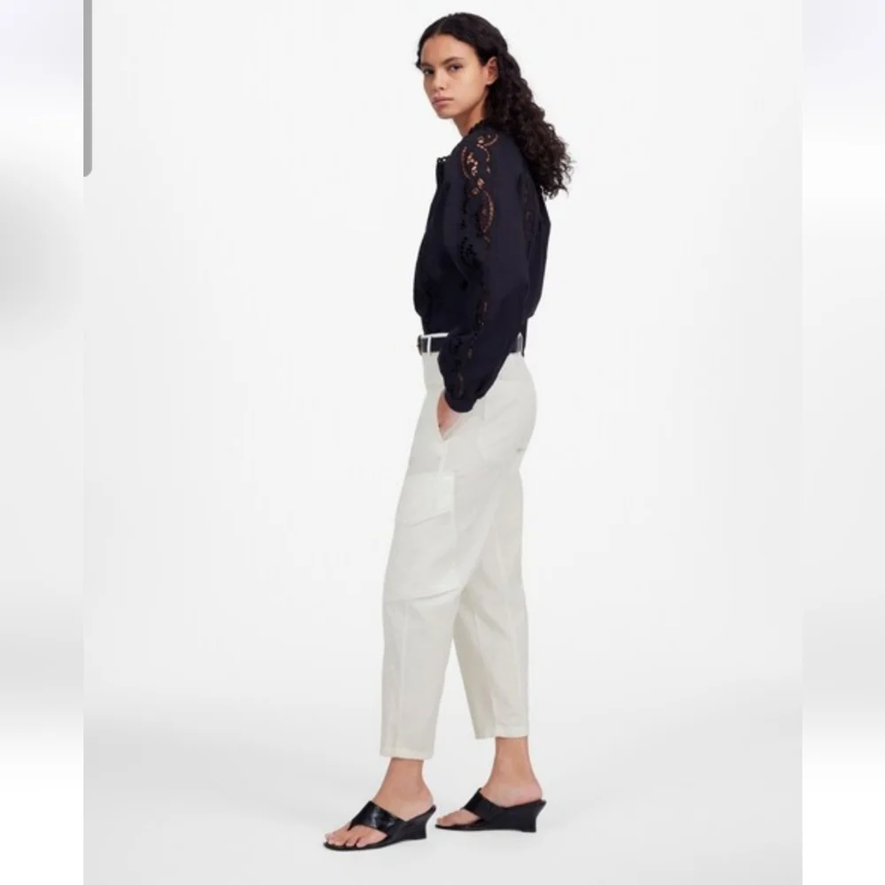 Madewell The Barrel-Leg Utility Pant in Garment-Dyed Twill - Picture 3 of 7